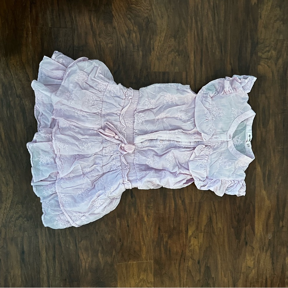 Pink Ruffled Mini Dress